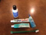 Toothbrush and paste